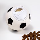 Игрушка-шар под лакомства "Футбол", 8 см, белая - Фото 2