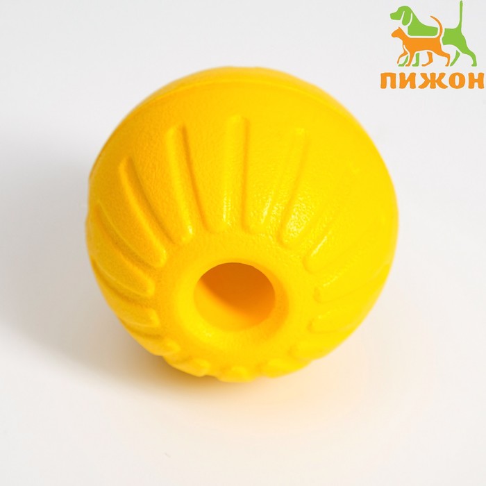 Мяч из EVA плавающий, для дрессировки, 7 см, жёлтый