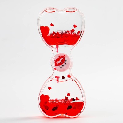 Гелевые часы, антистресс, 13×7.5 см, красные