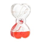 Гелевые часы, с мигающим шариком, 13 х 7,5 см, красные - фото 7778780