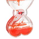 Гелевые часы, с мигающим шариком, 13 х 7,5 см, красные - фото 7778781