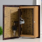 Шкатулка книга-сейф «Мой капитал», дерево, 17×11×5 см - Фото 3