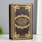 Шкатулка книга-сейф «Мой капитал», дерево, 17×11×5 см - Фото 5