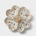 Менажница 4 ячейки «Марбл», 20×3.2 см, цвет белый - Фото 4