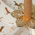 Менажница 4 ячейки «Марбл», 20×3.2 см, цвет белый - Фото 5