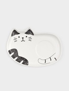 Чайная пара с ложкой «Котик», чашка 200 мл, блюдце 18×11 см - фото 809633738