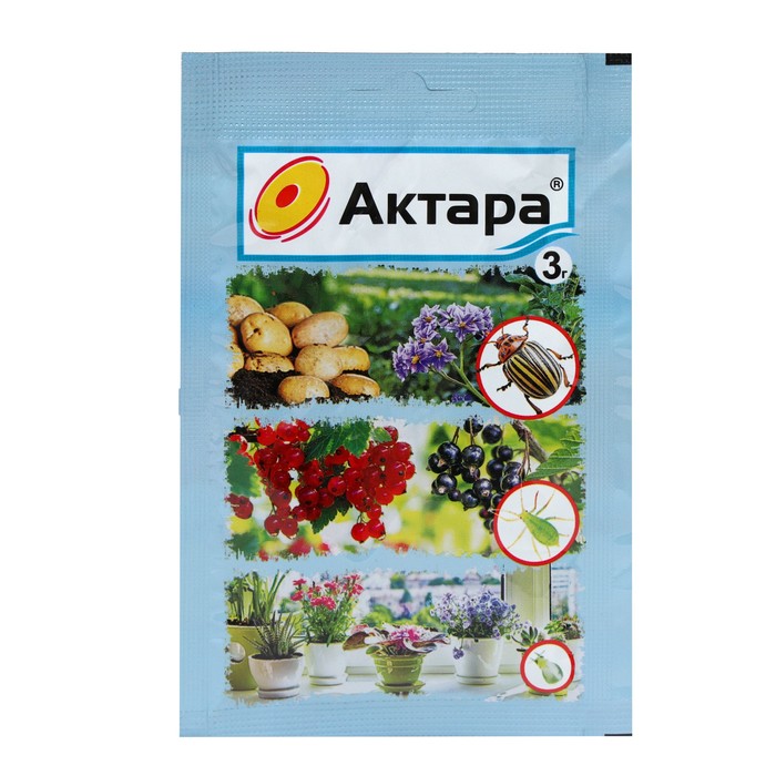 Средство от вредителей Актара (сухая), инсектицид, 3 г - Фото 1