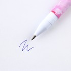 Ручка шариковая синяя паста 0.7 мм с колпачком «Самой нежной» пластик софт-тач - Фото 4