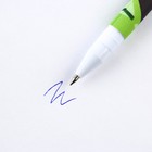 Ручка шариковая синяя паста 0.7 мм с колпачком «100% мужику» пластик софт-тач - Фото 4