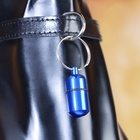 Адресник - капсула под записку, 2.2×1.3 см, металл, синий - Фото 7