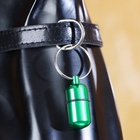 Адресник - капсула под записку, 2,2 х 1,3 см, зелёный - Фото 7