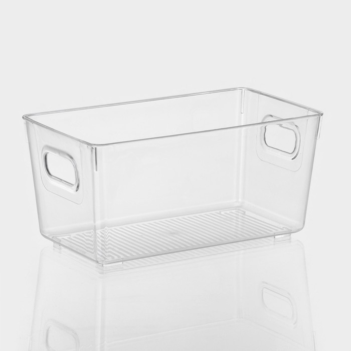 Контейнер для холодильника RICCO, 23.5×13×11 см, цвет прозрачный - Фото 1