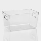 Контейнер для холодильника RICCO, 26.5×16.8×13 см, прозрачный - Фото 1