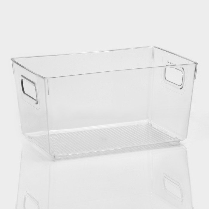 Контейнер для холодильника RICCO, 26.5×16.8×13 см, прозрачный - Фото 1