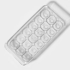 Контейнер для хранения яиц с крышкой RICCO, 18 ячеек, 32,5×16,5×7,5 см - Фото 5
