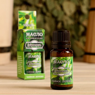 Эфирное масло «Чайное дерево» в коробке с подвесом 15 мл «Добропаровъ»