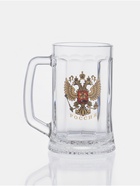Пивная кружка «Герб России», 500 мл, стекло, прозрачная - Фото 1