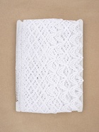 Кружево вязаное, 80 мм, 10±1 м, белое - Фото 4