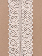 Кружево вязаное, 80 мм × 10 ± 1 м, цвет бежевый - Фото 3