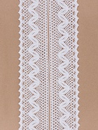 Кружево вязаное, 65 мм × 10±1 м, белое - Фото 3