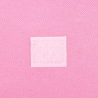 Шопер без молнии, без подкладки, с липучками, цвет розовый - фото 25269574