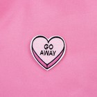 Шопер без молнии, без подкладки, с липучками, цвет розовый - фото 25269570