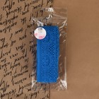 Кружево капроновое, 35 мм, 10±1 м, цвет синий - Фото 4