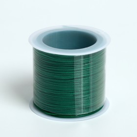 Шнур вощеный из полиэстра d=0,5мм, L=50м, цвет зелёный