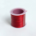 Шнур вощеный из полиэстера d=0,5 мм, L=50 м, цвет красный - фото 6530128