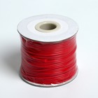 Шнур вощёный на бобине d=1.5 мм, L=50 м, ярко-красный - Фото 2