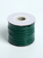 Шнур вощёный на бобине d=1.5 мм, L=50 м, зелёный - Фото 3