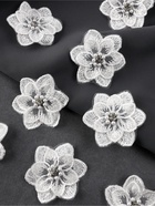 Аппликация для одежды «Цветок» текстильная, 5×5 см, 10 шт., белая - Фото 2