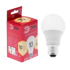 Лампа светодиодная ЭРА RED LINE ECO LED, E27, 10 Вт, 2700 К, 800 Лм, груша, теплый белый - фото 60798722