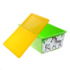 Ящик для игрушек, с крышкой, «Счастливое детство», объём 30 л - фото 6530162