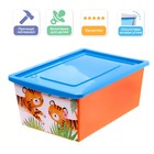 Ящик для игрушек, с крышкой, «Счастливое детство», объём 30 л - фото 318757015