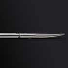 Ножницы маникюрные «Premium», загнутые, широкие, 9,3 см, на блистере, цвет серебристый - фото 8945932
