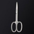 Ножницы маникюрные «Premium», прямые, широкие, 9,5 см, на блистере, цвет серебристый - Фото 4