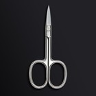 Ножницы маникюрные «Premium», прямые, широкие, 9,5 см, на блистере, цвет серебристый - Фото 5