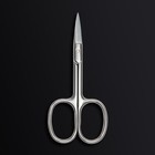 Ножницы маникюрные «Premium», прямые, широкие, 9,5 см, на блистере, цвет серебристый - фото 8945935