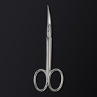 Ножницы маникюрные «Premium», загнутые, узкие, 10,5 см, на блистере, цвет серебристый - Фото 4