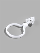 Кольцо для штор, с зажимом, d=33/38 мм, 12 шт., белое - Фото 2