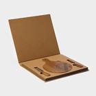 Набор для подачи сыра Magistro Shape, 2 ножа, доска, акация - Фото 11