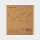 Набор для подачи сыра Magistro Shape, 2 ножа, доска, акация - Фото 14