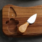 Набор для подачи сыра Magistro Shape, нож, доска - Фото 2