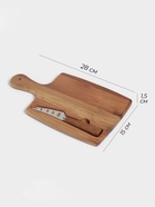 Набор для подачи сыра Magistro Shape, нож, доска, акация - Фото 3