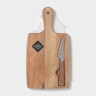 Набор для подачи сыра Magistro Shape, нож, доска, акация - Фото 6