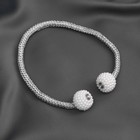 Подхват для штор «Шарики из бисера», d=3×40 см, белый, светло-серый - Фото 2