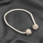 Подхват для штор «Камушки», d=3×51 см, молочный - Фото 2