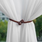 Подхват для штор «Камушки», d=3×51 см, тёмно-коричневый - Фото 4