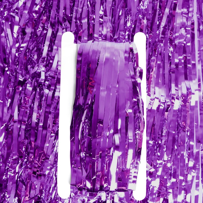 Занавес «Дождик», ширина 1 м, длина 2 м, цвет фуксии - Фото 1